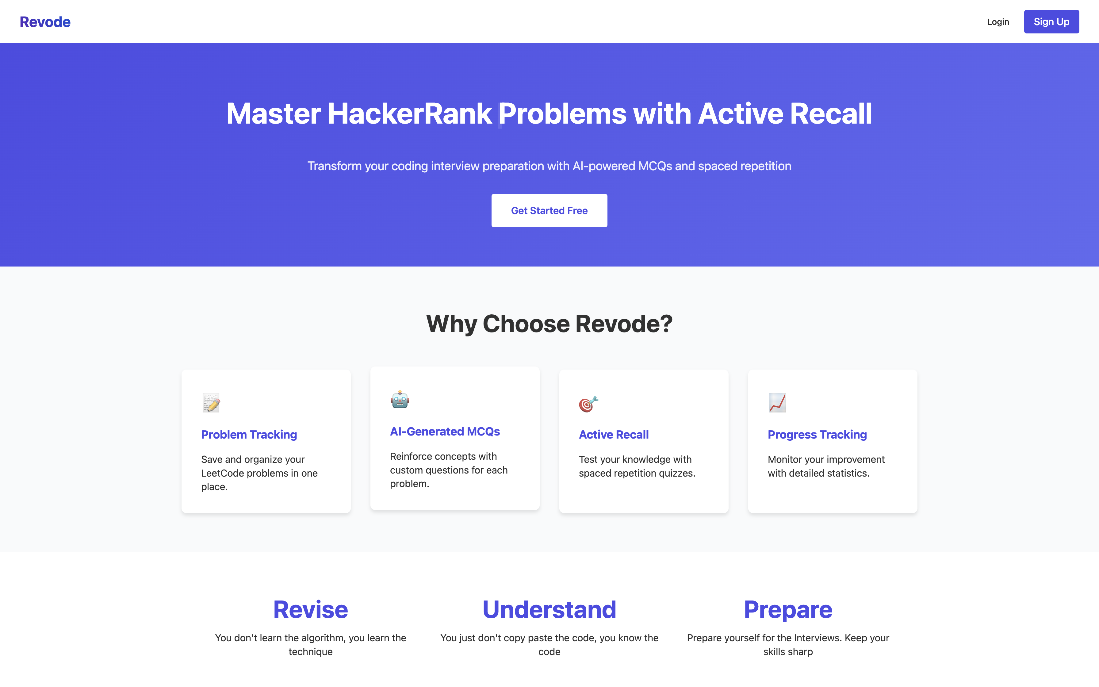 Screenshot of Revode project